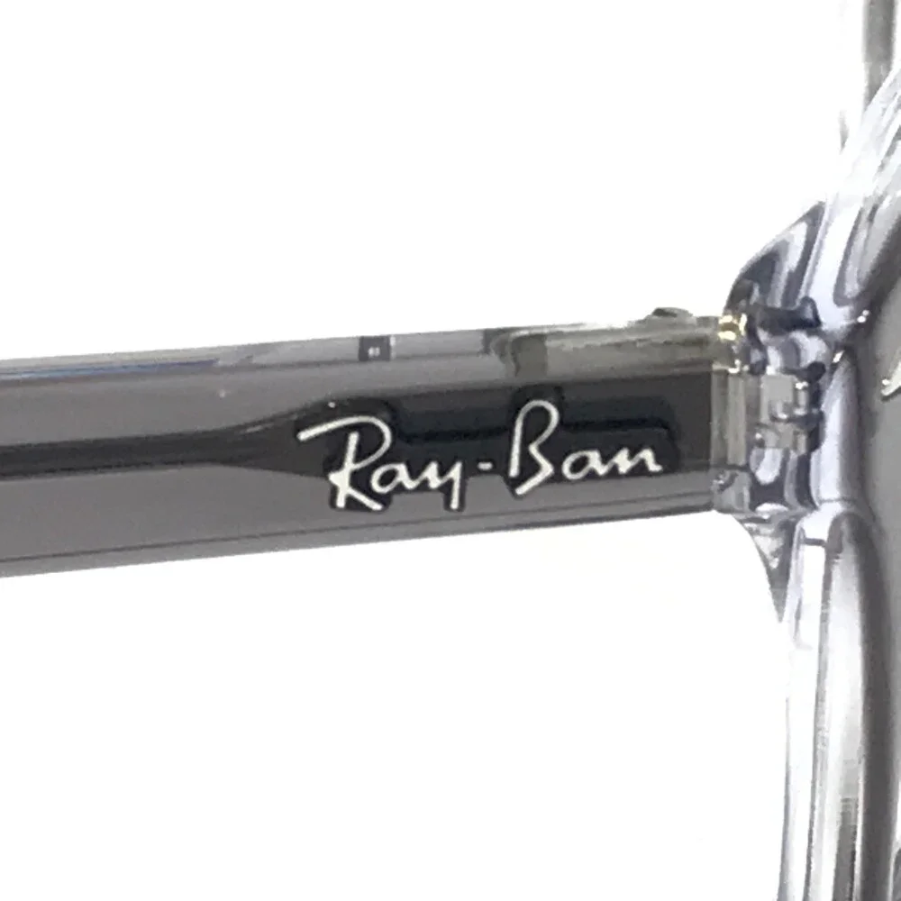 Ray-Ban Eyeglasses Frames RB5428 8111 Transparent Gray Square Full Rim 53-17-145